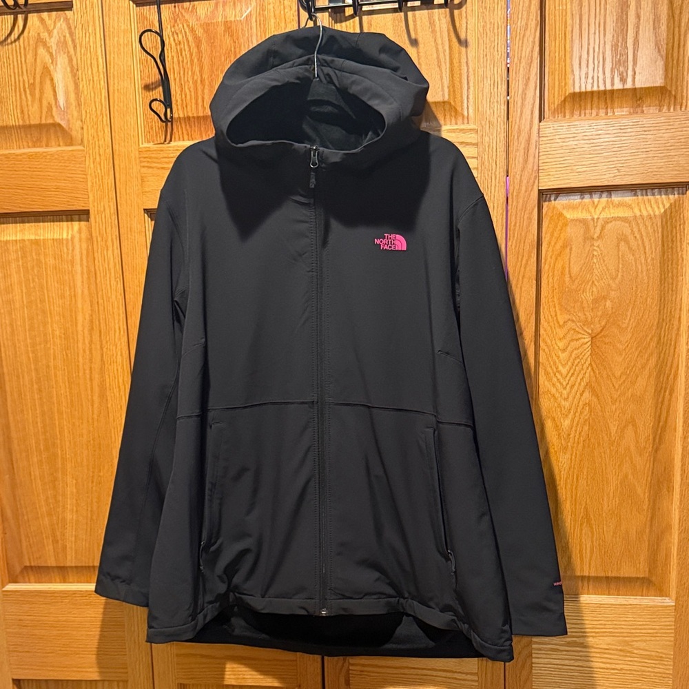 The North Face Black Jacket with Pink Accent